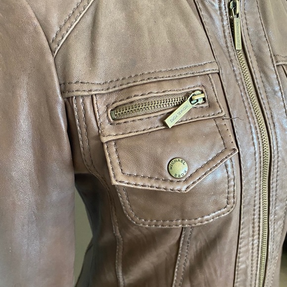 MICHAEL Michael Kors smooth lamb skin jacket - Picture 8 of 11